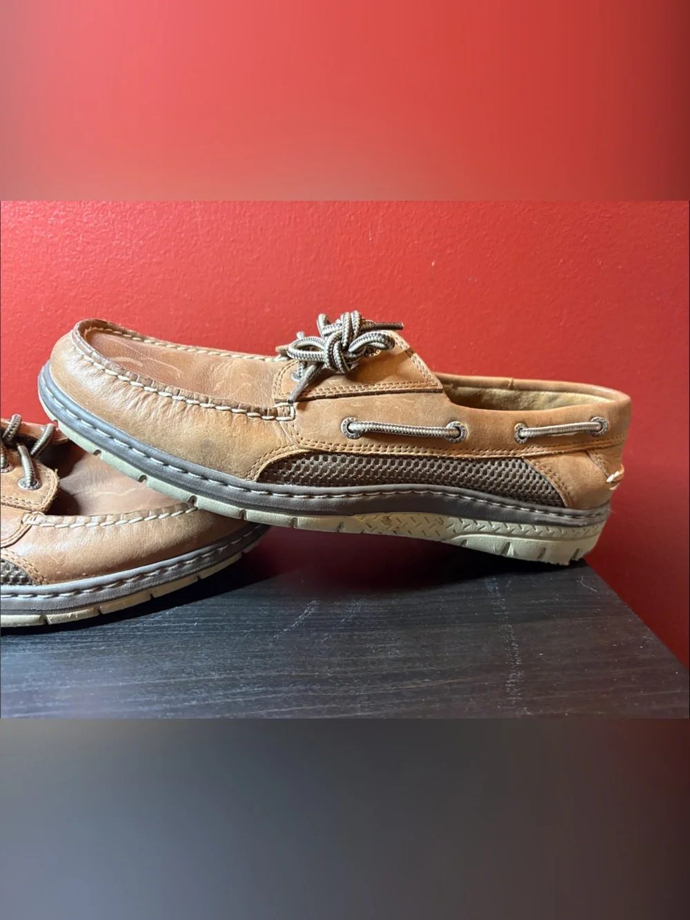 Sperry Men's Tan Leather Boat Shoes